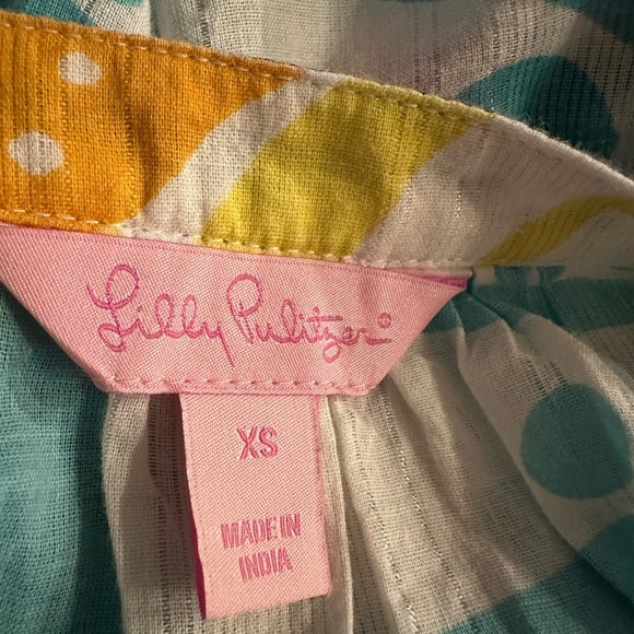Lilly Pulitzer multicolor longsleeve blouse size XS - Picture 11 of 11